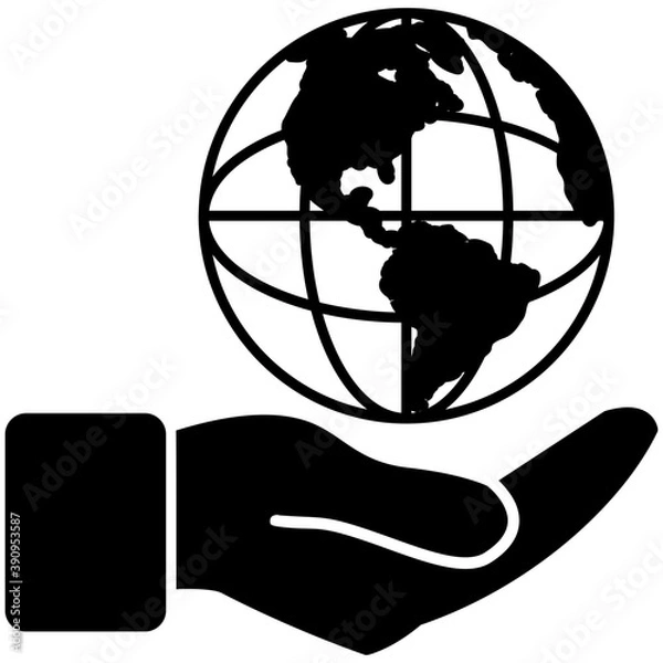 Fototapeta 
Flat icon global warming, environment protection
