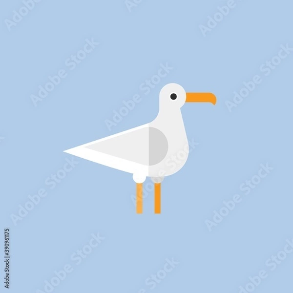 Fototapeta bird icon vector full color