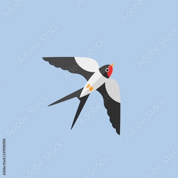 Obraz bird icon vector full color