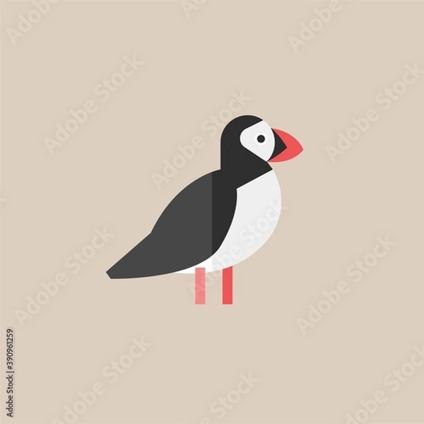 Fototapeta bird icon vector full color