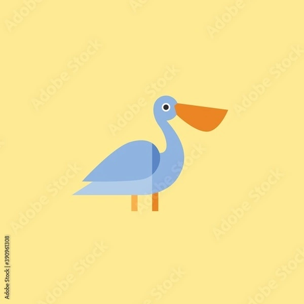 Obraz bird icon vector full color