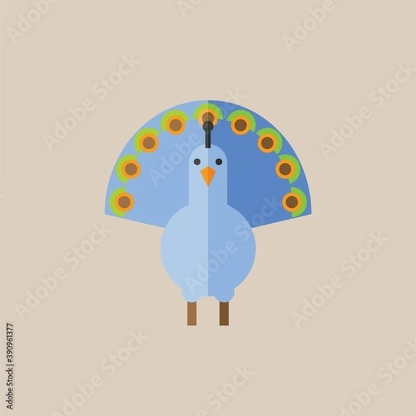 Obraz bird icon vector full color