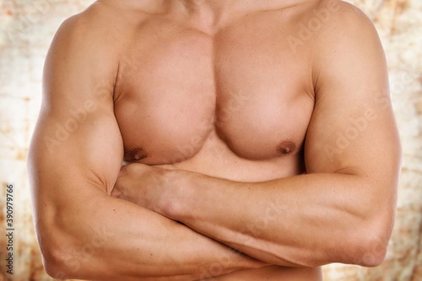 Obraz trainierte Männerbrust