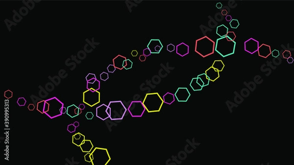 Fototapeta Geometric Background. Simple Pattern for Postcard, Print, Banner or Poster. Modern abstract background with polygons. Vector Texture in Trendy Minimalistic Style
