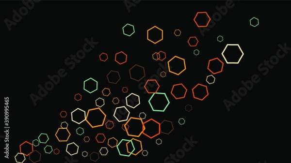 Fototapeta Geometric Background. Simple Pattern for Postcard, Print, Banner or Poster. Modern abstract background with polygons. Vector Texture in Trendy Minimalistic Style
