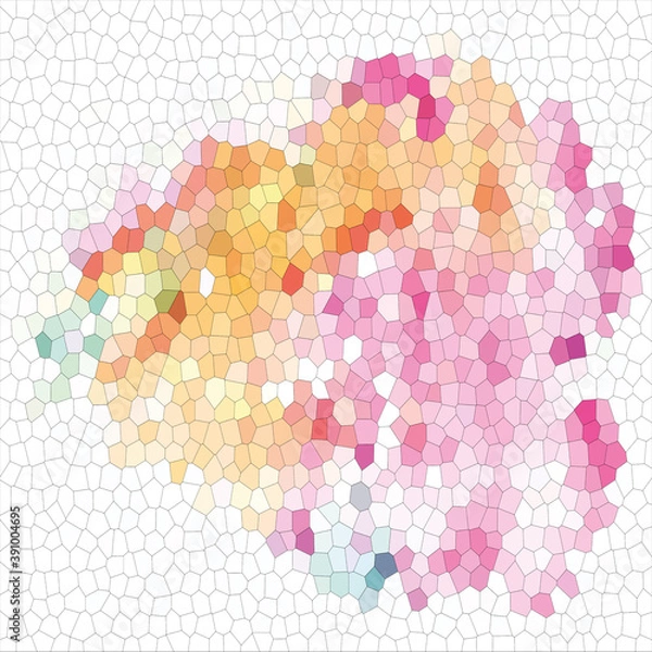 Obraz Multicolor Soft Cellular Texture Wallpaper Abstract On White Background