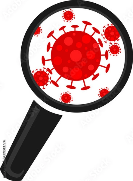 Obraz Finding Virus Ilustration Desain Vector