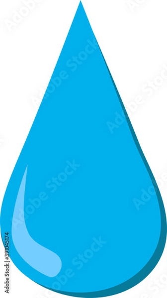 Obraz Simple Single Blue Water Drop Desain Vector