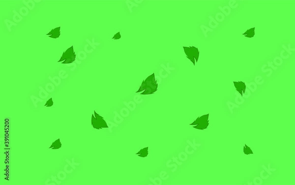 Obraz Boatnical Green Leaf Desain Vector