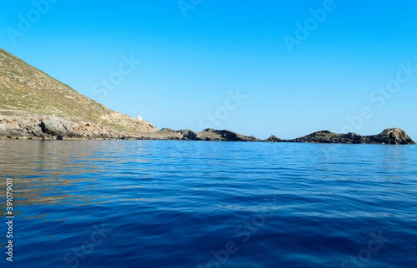 Fototapeta The rocky coast of the little island of Marettimo a preserved maritime area near Sicily in the Mediterranean sea