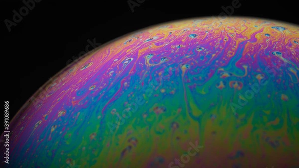 Fototapeta Soap bubble macro