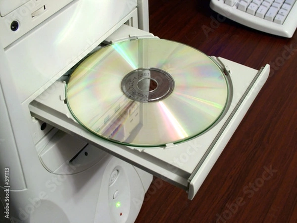 Obraz cd-rom in drive