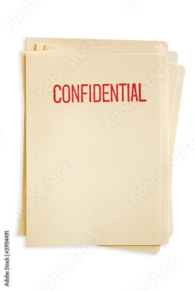 Fototapeta Confidential Files