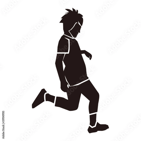 Fototapeta サッカーをしている子供