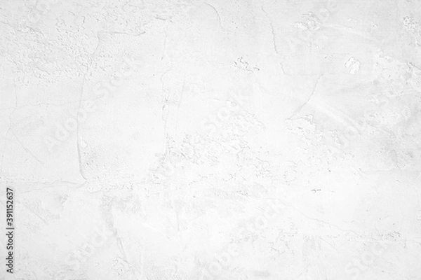 Fototapeta 白いコンクリートの壁の背景テクスチャー