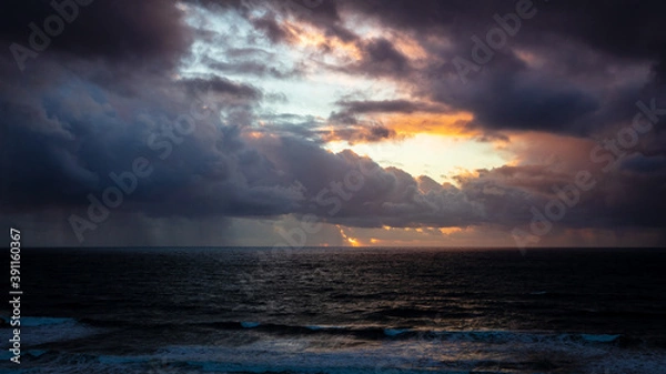 Obraz Sunset at the Terry pine beach