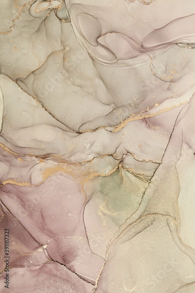 Obraz Alcohol ink art.Mixing liquid paints. Modern, abstract colorful background, wallpaper. Marble texture.Translucent colors