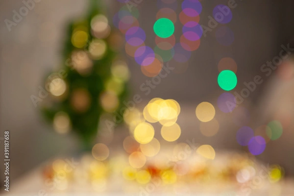 Fototapeta abstract bokeh bright color blurred background