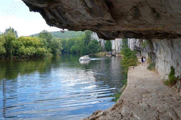 Obraz chemin de halage de Saint-Cirq-Lapopie
