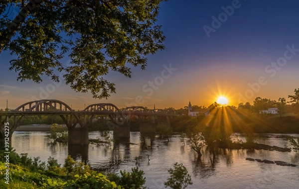 Obraz Sunset on the Coosa