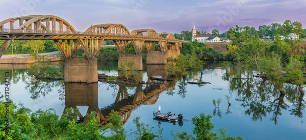 Obraz Coosa River and Bridge