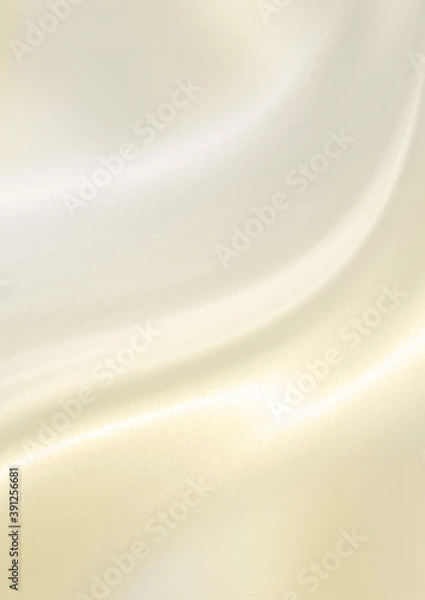 Fototapeta 絹のような光沢のある曲線　背景素材（シャンパンゴールド）縦