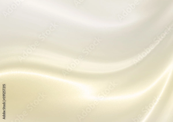 Obraz 絹のような光沢のある曲線　背景素材（シャンパンゴールド）横