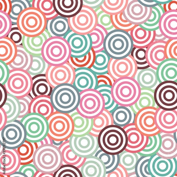 Obraz Seamless pattern with circles, Pattern background with circle shapes, Geometric pattern background