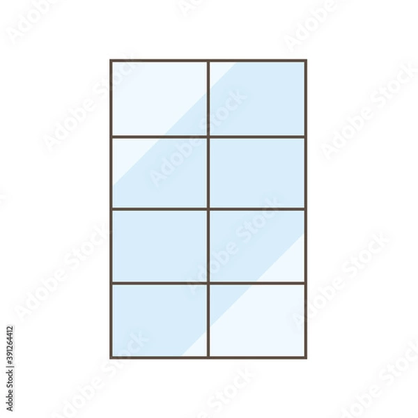 Obraz Isolated glass window vector design