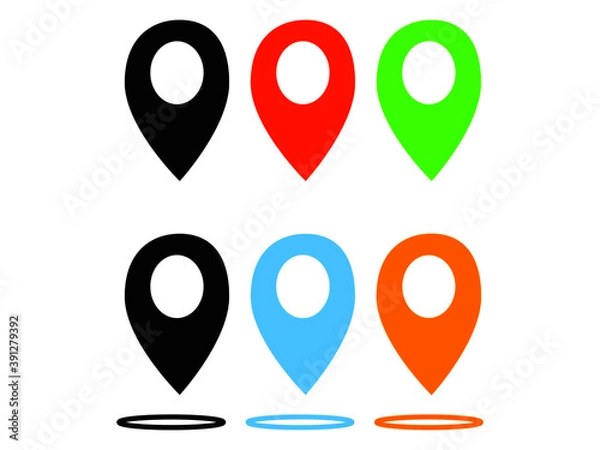 Obraz Route sign or track from point a to b