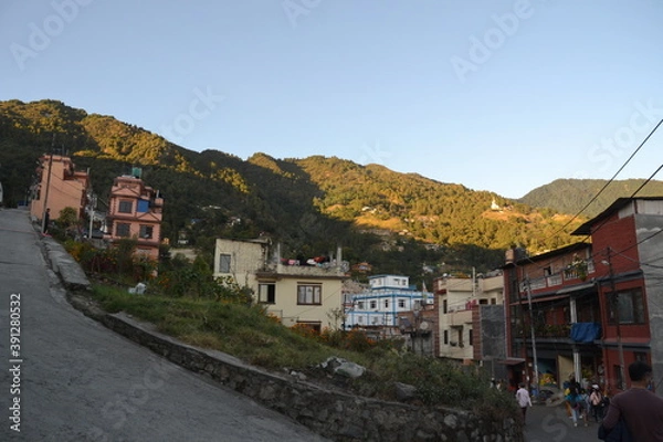 Fototapeta Sunset landscape.