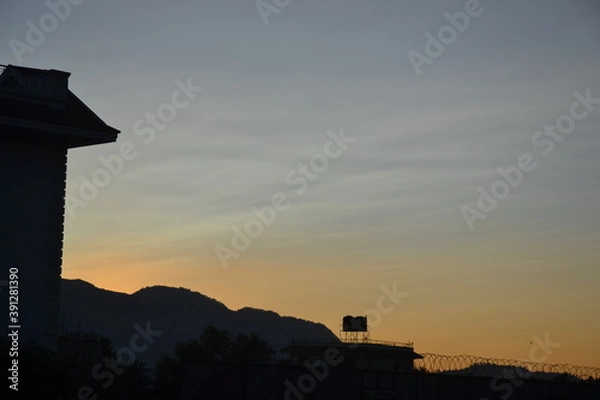 Fototapeta Sunset landscape.