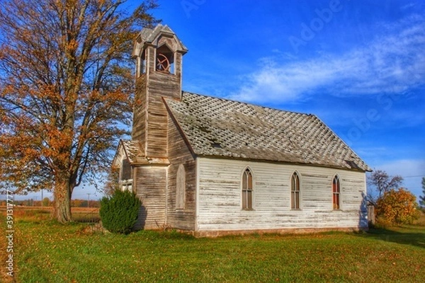 Fototapeta 2036 - Schoolhouse of Marlette Road I