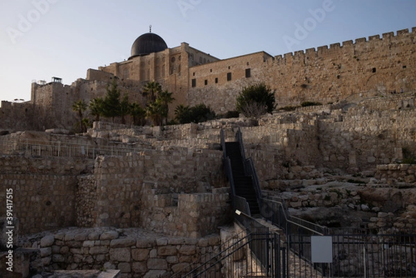 Obraz Sites of Pilgrimage from the Holy Lands of Jerusalem