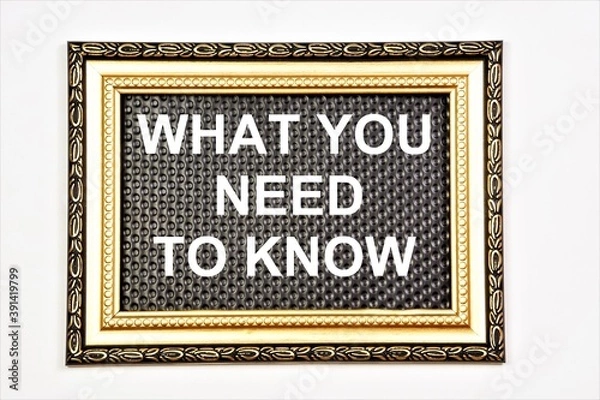 Fototapeta What you need to know. The text label in the table. Important requirements for future performance.
