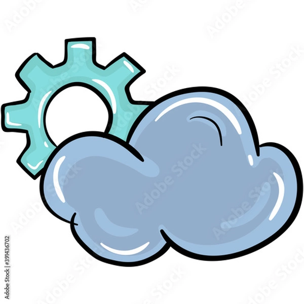 Fototapeta Cloud Configuration 