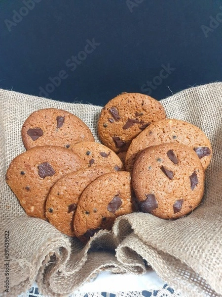 Obraz chocolate chip cookies