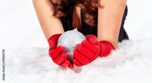 Obraz mujer esperando navidad 2020