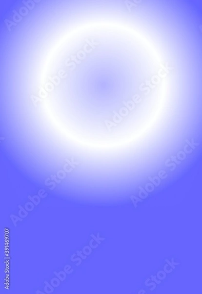 Fototapeta abstract blue background with a blurred radial spot