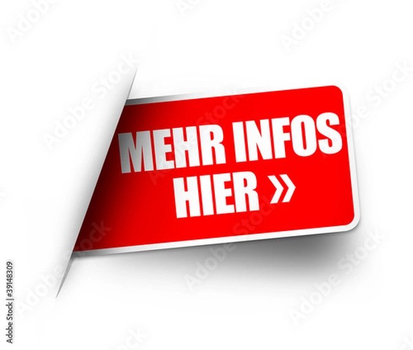 Obraz Mehr Infos hier! Button, Icon