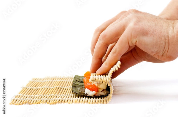 Obraz rolling sushi maki