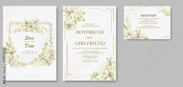 Obraz wedding invitation card