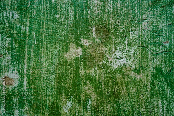 Fototapeta antique  green cement concrete wall texture Background with copy space for text or design