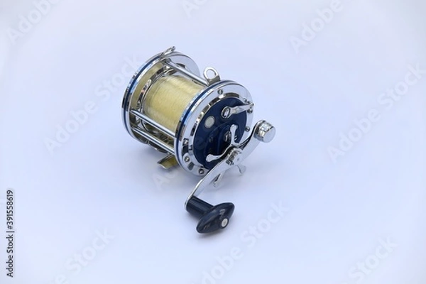 Obraz リール　　
今は電動リールが多く使用されていますがひと昔前の大物は、このようなリールを使用していました。