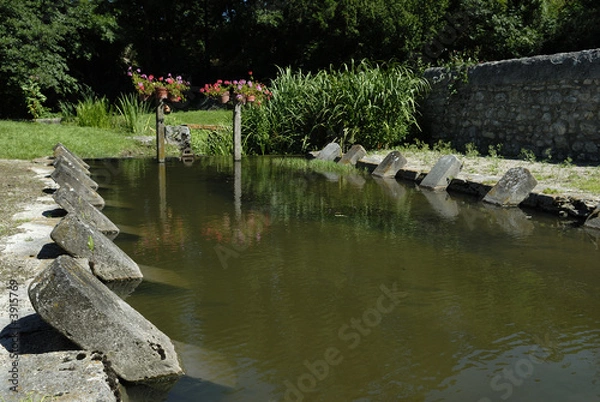 Fototapeta lieu public où l'on lave le linge