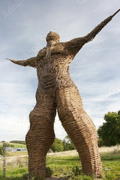 Fototapeta Wickerman Sculpture at Archeolink