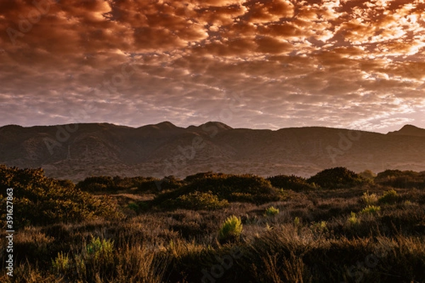Obraz sunset in the mountains