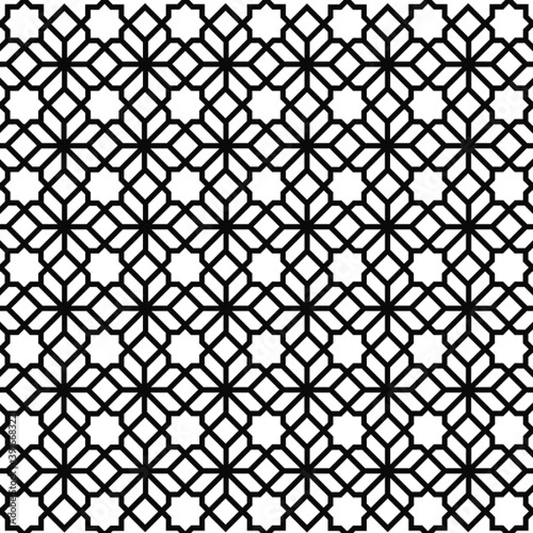 Obraz Polygonal islamic line pattern