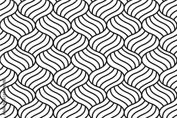 Obraz Hairwave line pattern