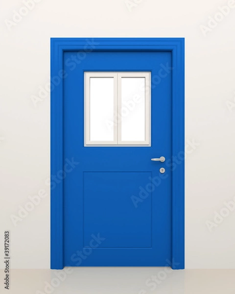 Fototapeta The door with the window.